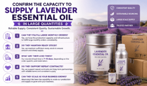 Confirm the capacity to supply Lavender Essential Oil in large quantities.