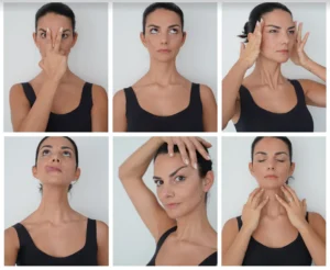 Face Yoga Techniques with Oils
